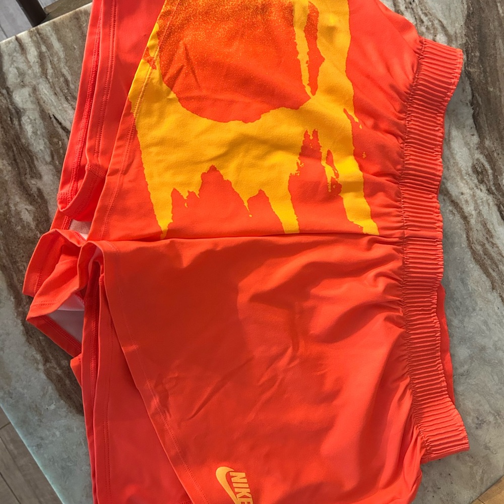 Nike Bright Orange Athletic Shorts